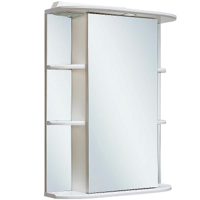 Зеркальный шкаф Runo Гиро 55 R 00000000020 с подсветкой Белый