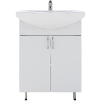 Тумба с раковиной Orange Лайт 60 LA-60TUW+GR Белый глянец, купить, цена, заказать, магазин, доставка, скидка, промокод, купить, цена, заказать, магазин, доставка, скидка, промокод