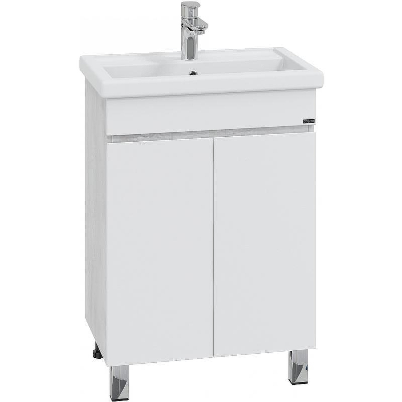 Тумба под раковину СанТа Марс 60 700408 Белая Светлое дерево, купить, цена, заказать, магазин, доставка, скидка, промокод, купить, цена, заказать, магазин, доставка, скидка, промокод