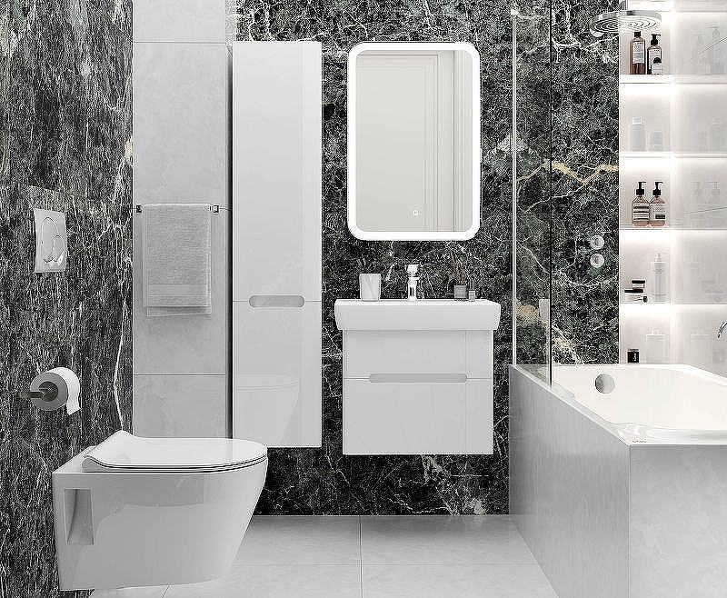 Зеркало Laparet Accord 60 Acc.03.60/W с подсветкой с сенсорным выключателем и подогревом, купить, цена, заказать, магазин, доставка, скидка, промокод, купить, цена, заказать, магазин, доставка, скидка, промокод