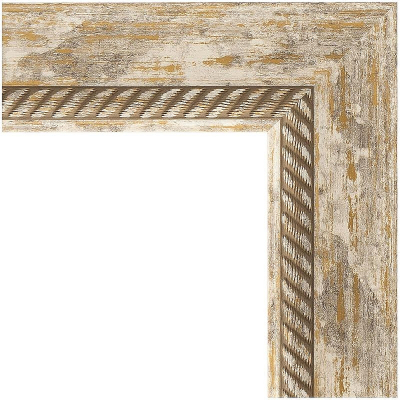 Зеркало Evoform Exclusive 153х63 BY 3563 с фацетом в багетной раме - Прованс с плетением 70