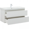 Тумба под раковину Aquanet Вега 100 316655 подвесная Белый глянец, купить, цена, заказать, магазин, доставка, скидка, промокод, купить, цена, заказать, магазин, доставка, скидка, промокод