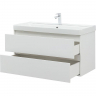 Тумба под раковину Aquanet Вега 100 316655 подвесная Белый глянец, купить, цена, заказать, магазин, доставка, скидка, промокод, купить, цена, заказать, магазин, доставка, скидка, промокод