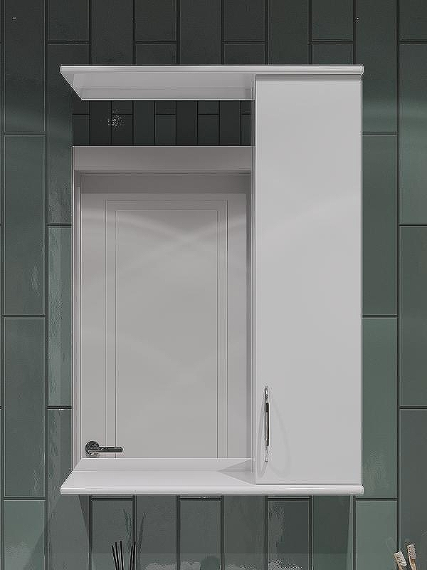 Зеркало со шкафом Orange Лайт 50 LA-50ZSW Белое глянцевое, купить, цена, заказать, магазин, доставка, скидка, промокод, купить, цена, заказать, магазин, доставка, скидка, промокод