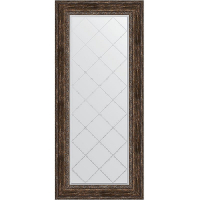 Зеркало Evoform Exclusive-G 162х72 BY 4172 с гравировкой в багетной раме - Состаренное дерево с орнаментом 120, купить, цена, заказать, магазин, доставка, скидка, промокод, купить, цена, заказать, магазин, доставка, скидка, промокод