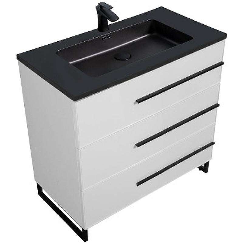 Тумба с раковиной Parly Spa Bella 75 Bella-T75 10149 Белая глянцевая, купить, цена, заказать, магазин, доставка, скидка, промокод, купить, цена, заказать, магазин, доставка, скидка, промокод