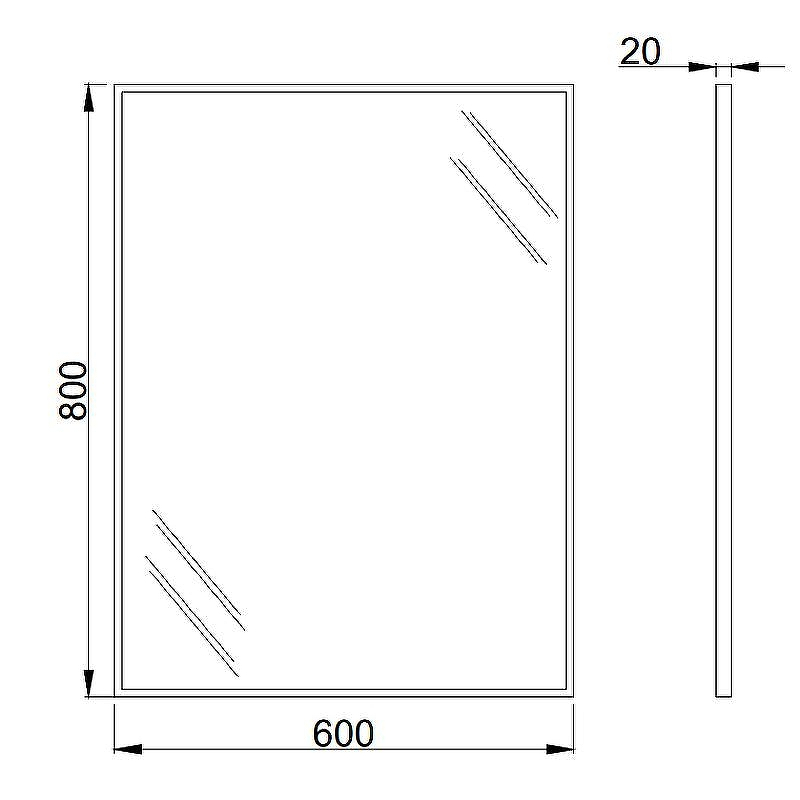 Зеркало Nofer 60 08052.S Сатин, купить, цена, заказать, магазин, доставка, скидка, промокод, купить, цена, заказать, магазин, доставка, скидка, промокод