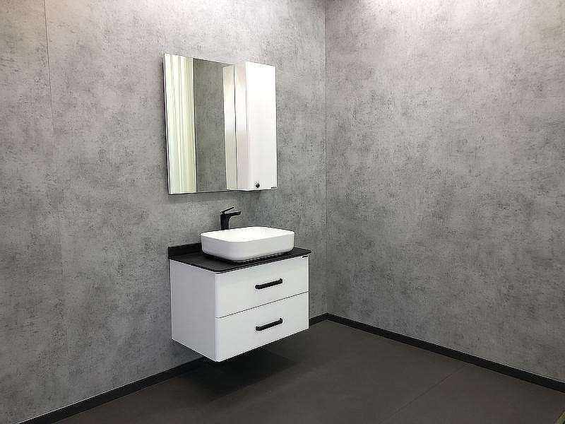 Зеркало со шкафом Comforty Амстердам 75 00004144209 Белый глянец, купить, цена, заказать, магазин, доставка, скидка, промокод, купить, цена, заказать, магазин, доставка, скидка, промокод