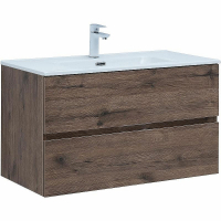 Тумба под раковину Aquanet Алвита New 90 334187 подвесная Дуб веллингтон табак, купить, цена, заказать, магазин, доставка, скидка, промокод, купить, цена, заказать, магазин, доставка, скидка, промокод