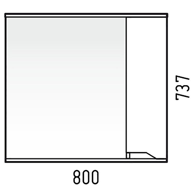 Зеркало со шкафом Corozo Теона 80 R SD-00001513 Белое, купить, цена, заказать, магазин, доставка, скидка, промокод, купить, цена, заказать, магазин, доставка, скидка, промокод