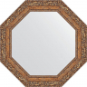 Зеркало Evoform Octagon 65х65 BY 3773 в багетной раме - Виньетка бронзовая 85, купить, цена, заказать, магазин, доставка, скидка, промокод, купить, цена, заказать, магазин, доставка, скидка, промокод