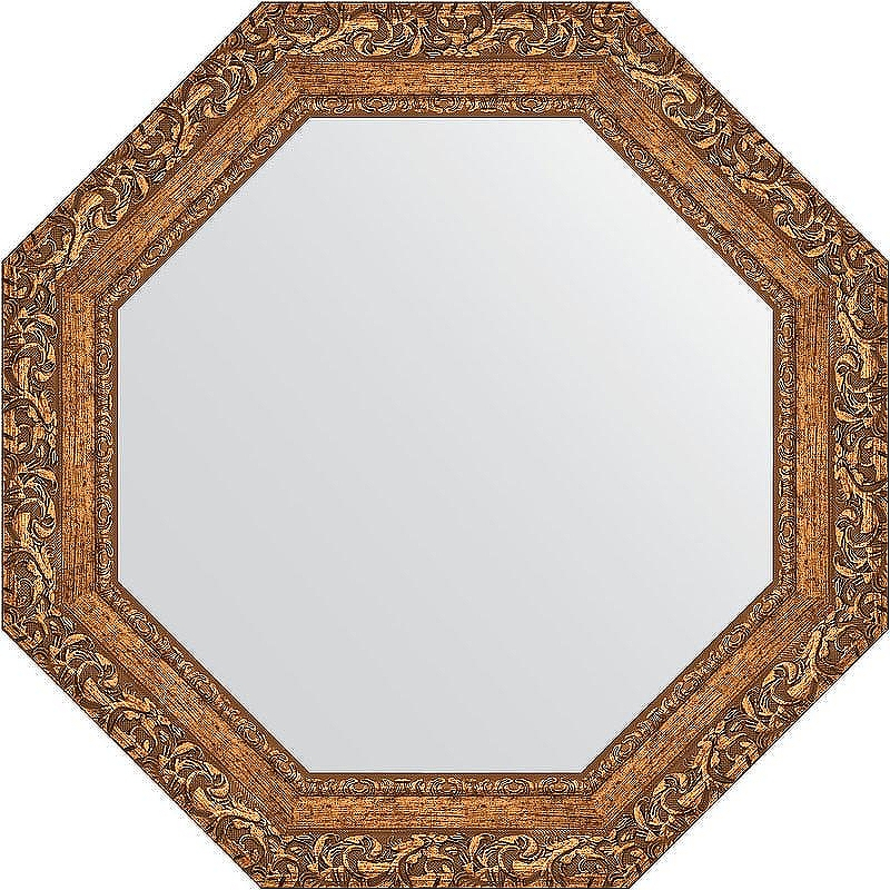 Зеркало Evoform Octagon 65х65 BY 3773 в багетной раме - Виньетка бронзовая 85, купить, цена, заказать, магазин, доставка, скидка, промокод, купить, цена, заказать, магазин, доставка, скидка, промокод