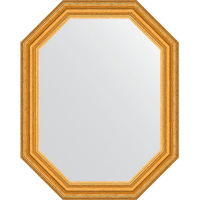 Зеркало Evoform Octagon 57x72 BY 7082 в багетной раме - Состаренное золото 67, купить, цена, заказать, магазин, доставка, скидка, промокод, купить, цена, заказать, магазин, доставка, скидка, промокод