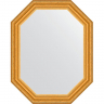 Зеркало Evoform Octagon 57x72 BY 7082 в багетной раме - Состаренное золото 67, купить, цена, заказать, магазин, доставка, скидка, промокод, купить, цена, заказать, магазин, доставка, скидка, промокод