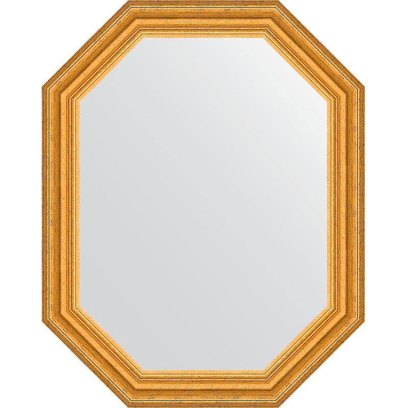 Зеркало Evoform Octagon 57x72 BY 7082 в багетной раме - Состаренное золото 67, купить, цена, заказать, магазин, доставка, скидка, промокод, купить, цена, заказать, магазин, доставка, скидка, промокод