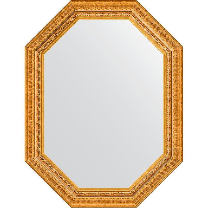 Зеркало Evoform Octagon 64x84 BY 7135 в багетной раме - Сусальное золото 80, купить, цена, заказать, магазин, доставка, скидка, промокод, купить, цена, заказать, магазин, доставка, скидка, промокод