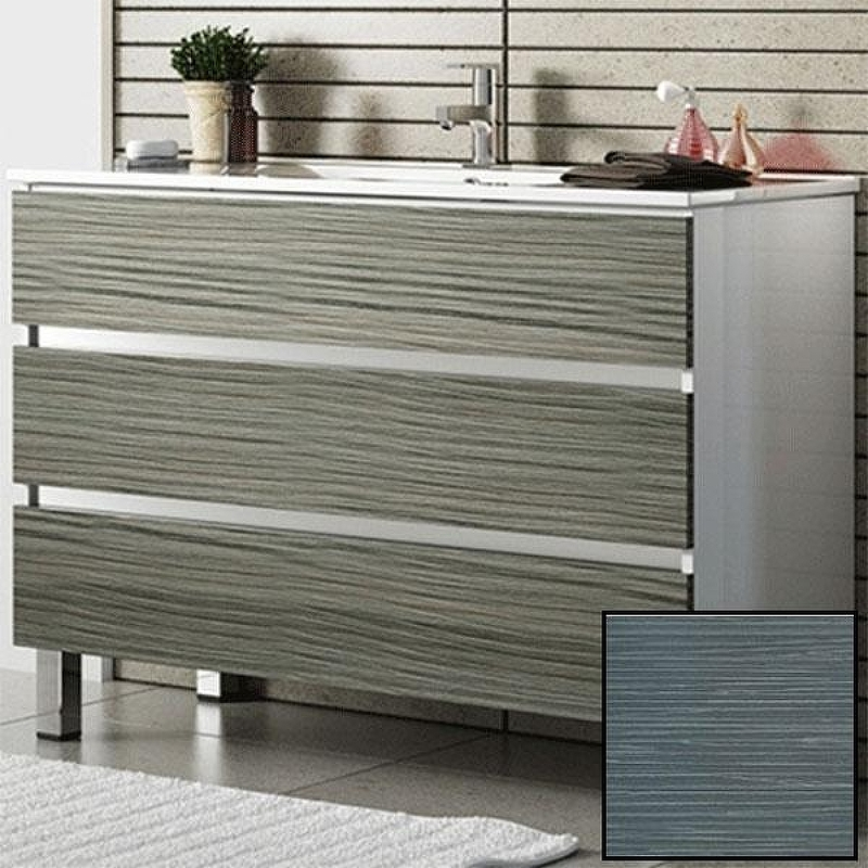 Тумба с раковиной SanVit Авеню-3 120 kavenu3120 с фактурой под дерево Шелк Сталь, купить, цена, заказать, магазин, доставка, скидка, промокод, купить, цена, заказать, магазин, доставка, скидка, промокод