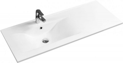 Тумба с раковиной SanVit Бруно-2 120 L kbruno2120 в цвете Ral подвесная Черный глянец