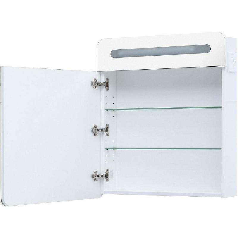 Зеркальный шкаф Aquanet Лукка 70 178955 с подсветкой Белый глянцевый, купить, цена, заказать, магазин, доставка, скидка, промокод, купить, цена, заказать, магазин, доставка, скидка, промокод