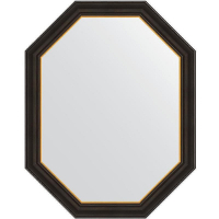 Зеркало Evoform Polygon 93х73 BY 7288 в багетной раме - Черное дерево с золотом 71, купить, цена, заказать, магазин, доставка, скидка, промокод, купить, цена, заказать, магазин, доставка, скидка, промокод