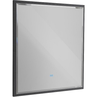 Зеркало Cezares Interni 80 CZR-SPC-INT-800-900-LED-TCH-WARM-TIT с подсветкой Tитан с сенсорным выключателем и подогревом