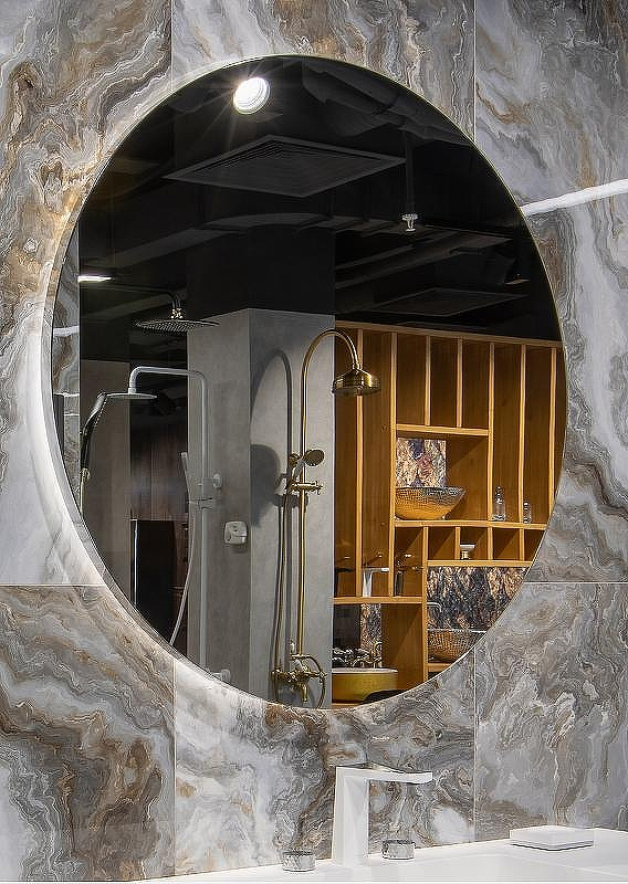 Зеркало Boheme Modern 80x70 543-080-B с подсветкой Черное с сенсорным выключателем и подогревом, купить, цена, заказать, магазин, доставка, скидка, промокод, купить, цена, заказать, магазин, доставка, скидка, промокод