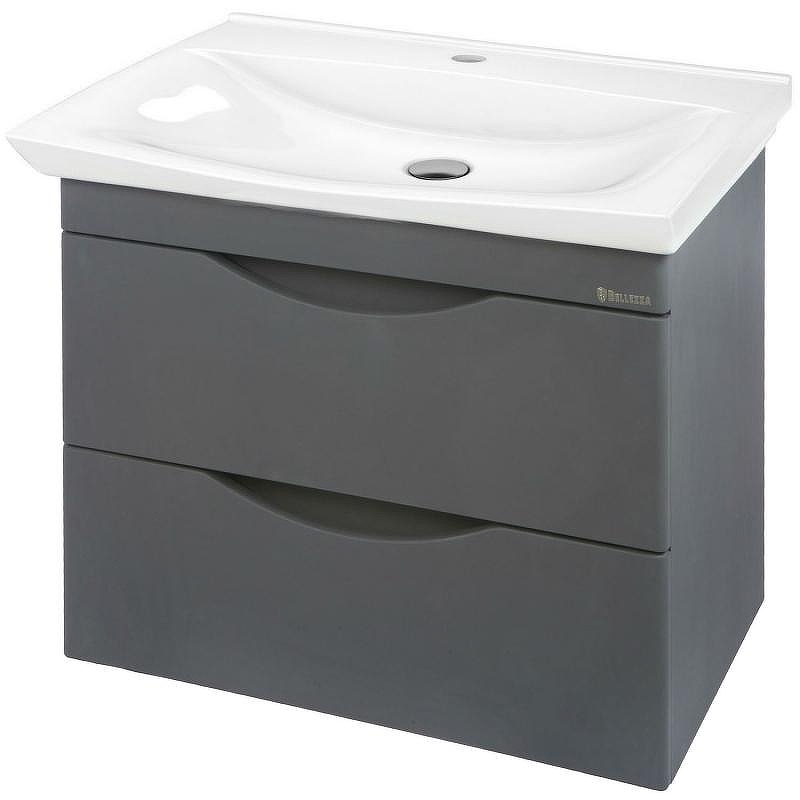 Тумба под раковину Bellezza Санриса 60 4630109180363 подвесная Серебро, купить, цена, заказать, магазин, доставка, скидка, промокод, купить, цена, заказать, магазин, доставка, скидка, промокод