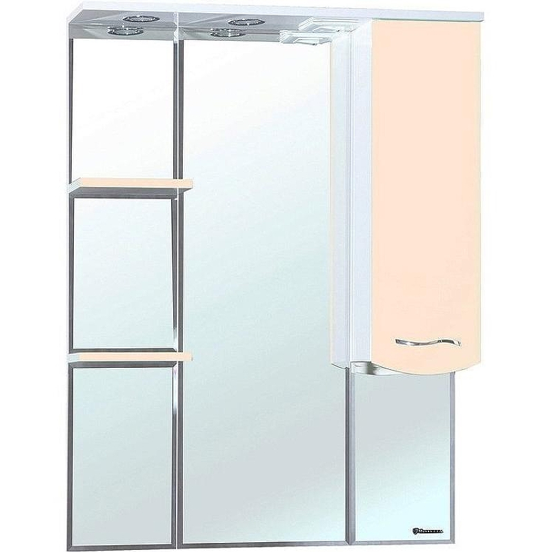 Зеркало со шкафом Bellezza Мари 85 R 4612914001224 с подсветкой Бежевое, купить, цена, заказать, магазин, доставка, скидка, промокод, купить, цена, заказать, магазин, доставка, скидка, промокод