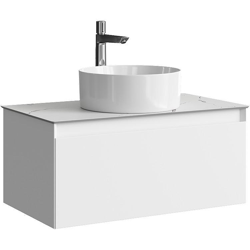 Тумба под раковину Aqwella Geometria 80 GE01081WM подвесная Белая матовая, купить, цена, заказать, магазин, доставка, скидка, промокод, купить, цена, заказать, магазин, доставка, скидка, промокод