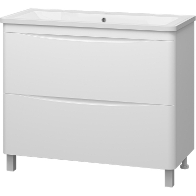 Тумба с раковиной Misty Атлантик 100 УТ000012714 Белая