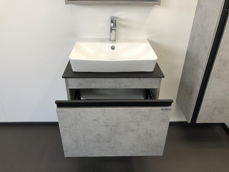 Тумба с раковиной Comforty Эдинбург 60 00-00001928 подвесная Бетон светлый, купить, цена, заказать, магазин, доставка, скидка, промокод, купить, цена, заказать, магазин, доставка, скидка, промокод