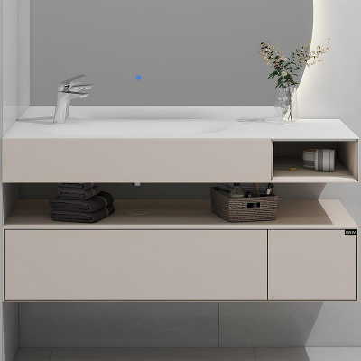 Тумба с раковиной Black&White Universe U955.1200L 120 9551200L подвесная Khaki Matt