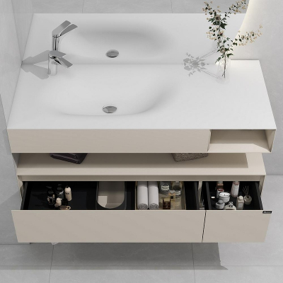 Тумба с раковиной Black&White Universe U955.1200L 120 9551200L подвесная Khaki Matt