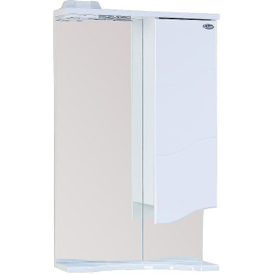 Зеркало со шкафом Onika Лайн 48.01 204802 с подсветкой Белое