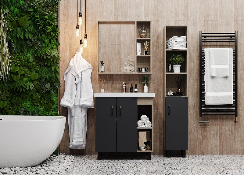 Тумба под раковину Onika Тимбер 70 107057 цвет Дуб сонома Серый, купить, цена, заказать, магазин, доставка, скидка, промокод, купить, цена, заказать, магазин, доставка, скидка, промокод