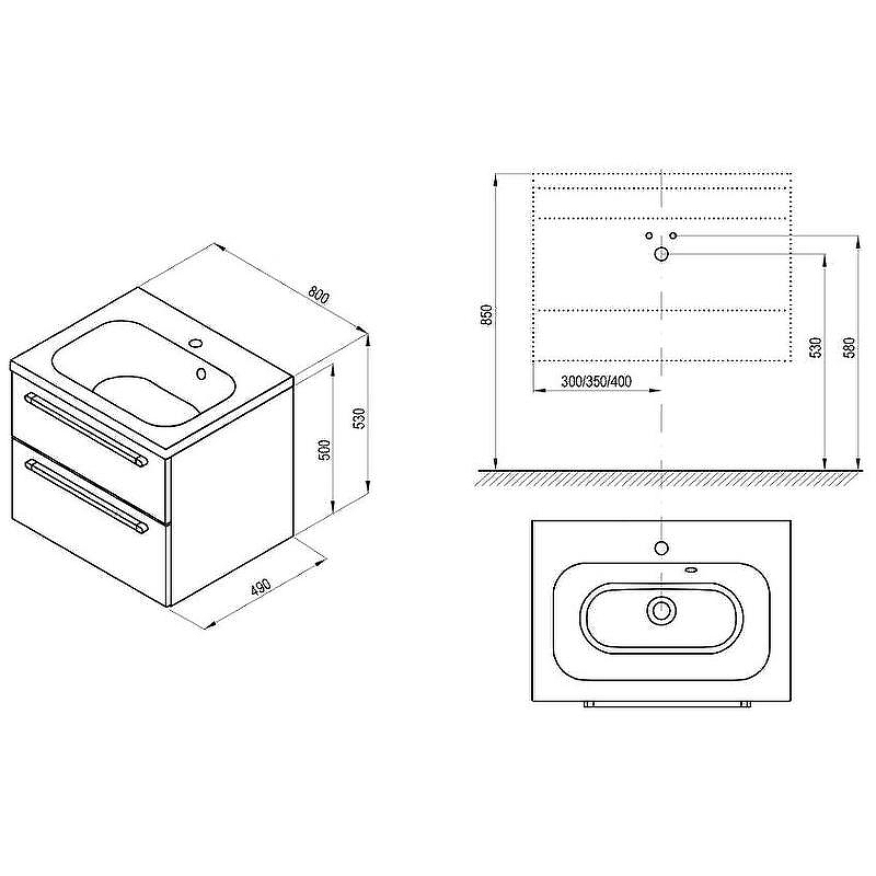 Тумба под раковину Ravak SD Chrome II 80 X000000922 подвесная Белая, купить, цена, заказать, магазин, доставка, скидка, промокод, купить, цена, заказать, магазин, доставка, скидка, промокод