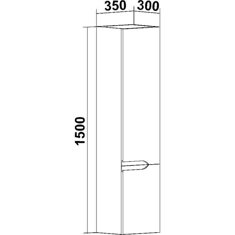 Шкаф пенал Runo Стокгольм 35 R 00-00001125 подвесной Белый, купить, цена, заказать, магазин, доставка, скидка, промокод, купить, цена, заказать, магазин, доставка, скидка, промокод