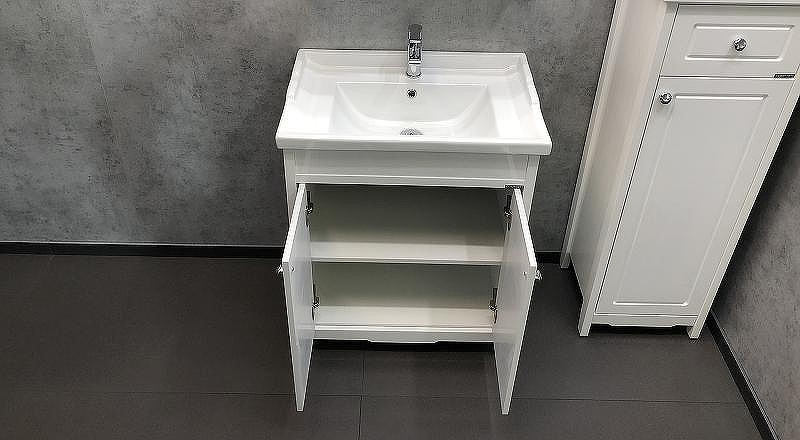 Тумба с раковиной Comforty Тбилиси 70 00003132629 Белая, купить, цена, заказать, магазин, доставка, скидка, промокод, купить, цена, заказать, магазин, доставка, скидка, промокод