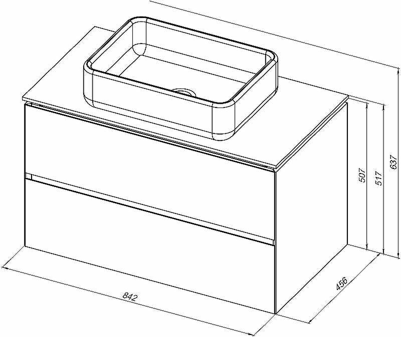 Тумба под раковину Allen Brau Infinity 85 1.21001.PWM подвесная Папирус матовый, купить, цена, заказать, магазин, доставка, скидка, промокод, купить, цена, заказать, магазин, доставка, скидка, промокод
