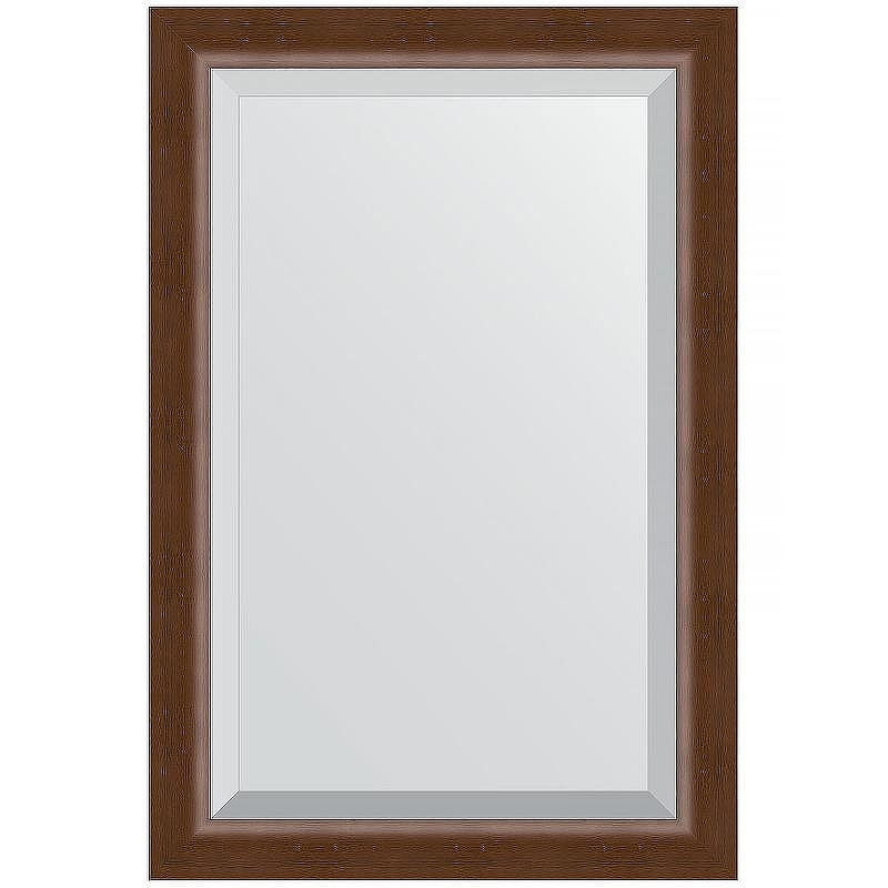 Зеркало Evoform Exclusive 92х62 BY 1177 с фацетом в багетной раме - Орех 65, купить, цена, заказать, магазин, доставка, скидка, промокод, купить, цена, заказать, магазин, доставка, скидка, промокод