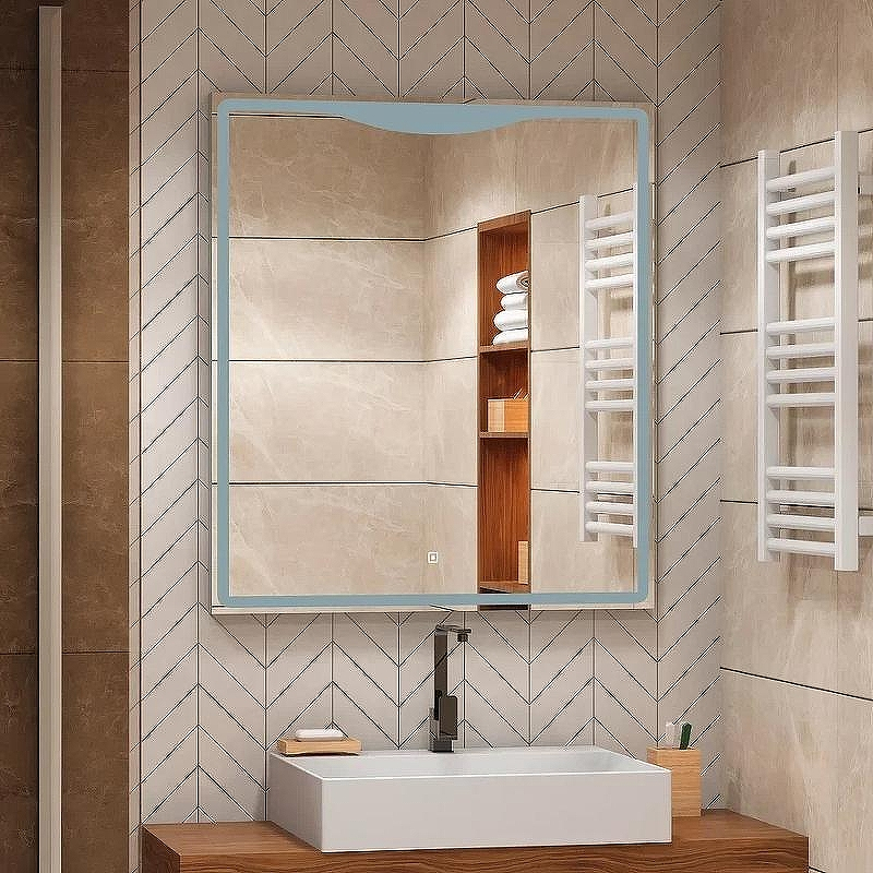 Зеркало Континент Amaze 800x900 ЗЛП643 с подсветкой с сенсорным выключателем, купить, цена, заказать, магазин, доставка, скидка, промокод, купить, цена, заказать, магазин, доставка, скидка, промокод