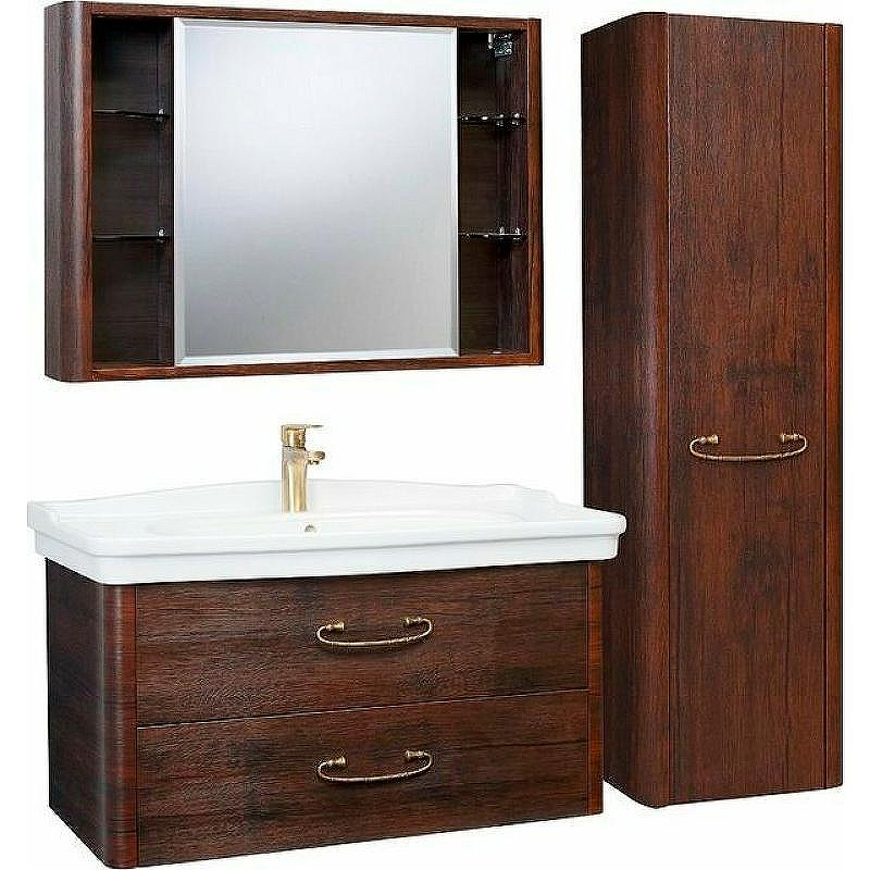 Шкаф пенал Bellezza Рикарда 40 R 4629605181448 подвесной Каштан, купить, цена, заказать, магазин, доставка, скидка, промокод, купить, цена, заказать, магазин, доставка, скидка, промокод