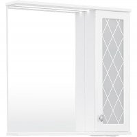 Зеркало со шкафом Volna Milena 70 R zsMLN70.R-01 с подсветкой Белое, купить, цена, заказать, магазин, доставка, скидка, промокод, купить, цена, заказать, магазин, доставка, скидка, промокод