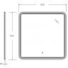 Зеркало Cezares Duet 80 CZR-SPC-DUET-800-800-LED-TCH с подсветкой с лазерной гравировкой и сенсорным выключателем, купить, цена, заказать, магазин, доставка, скидка, промокод, купить, цена, заказать, магазин, доставка, скидка, промокод