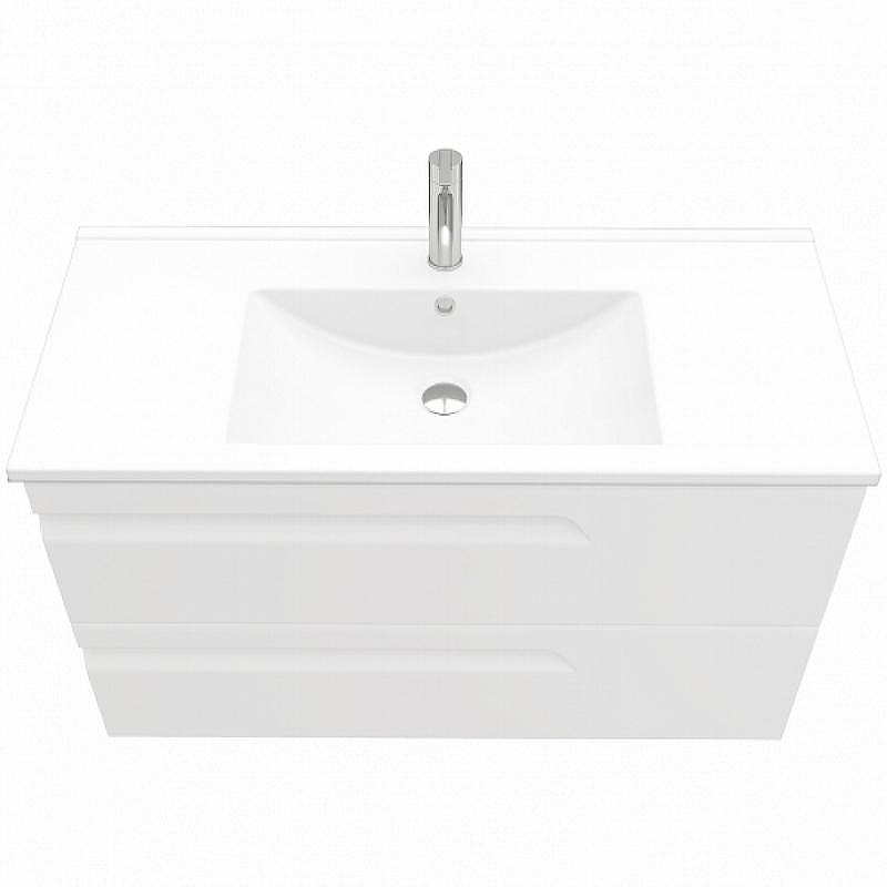 Тумба под раковину Laparet Atlas 100 LA-WCAB-100-122 подвесная Белая матовая, купить, цена, заказать, магазин, доставка, скидка, промокод, купить, цена, заказать, магазин, доставка, скидка, промокод