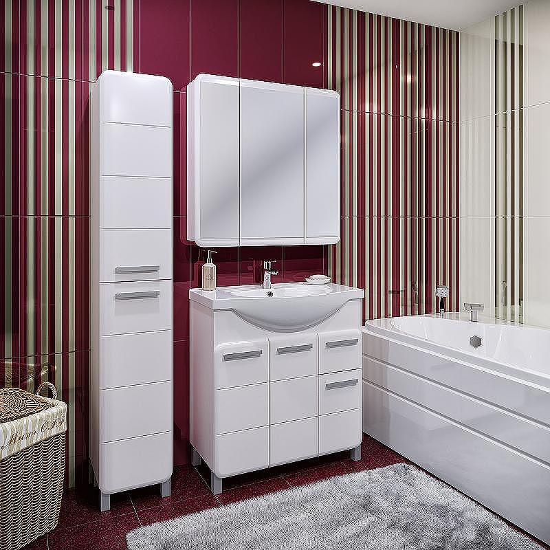 Шкаф пенал Runo Эрика 30 УТ000003637 Белый, купить, цена, заказать, магазин, доставка, скидка, промокод, купить, цена, заказать, магазин, доставка, скидка, промокод