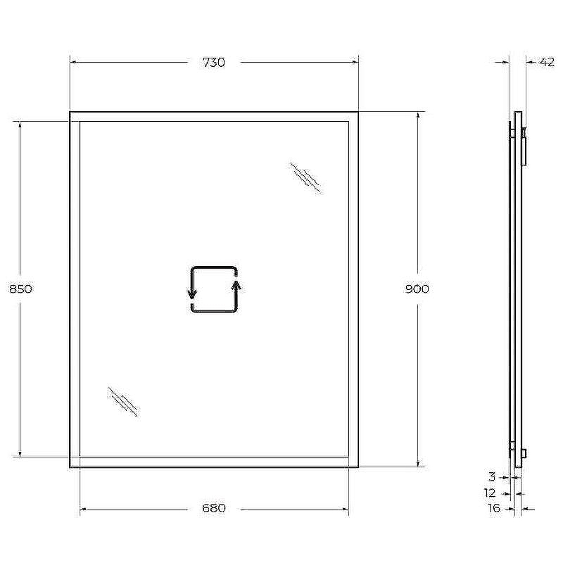 Зеркало Cezares Tiffany 73 45087 с подсветкой Verde opaco с системой антизапотевания, купить, цена, заказать, магазин, доставка, скидка, промокод, купить, цена, заказать, магазин, доставка, скидка, промокод