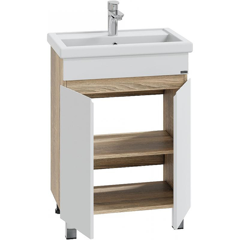 Тумба под раковину СанТа Марс 60 700409 Белая Янтарное дерево, купить, цена, заказать, магазин, доставка, скидка, промокод, купить, цена, заказать, магазин, доставка, скидка, промокод