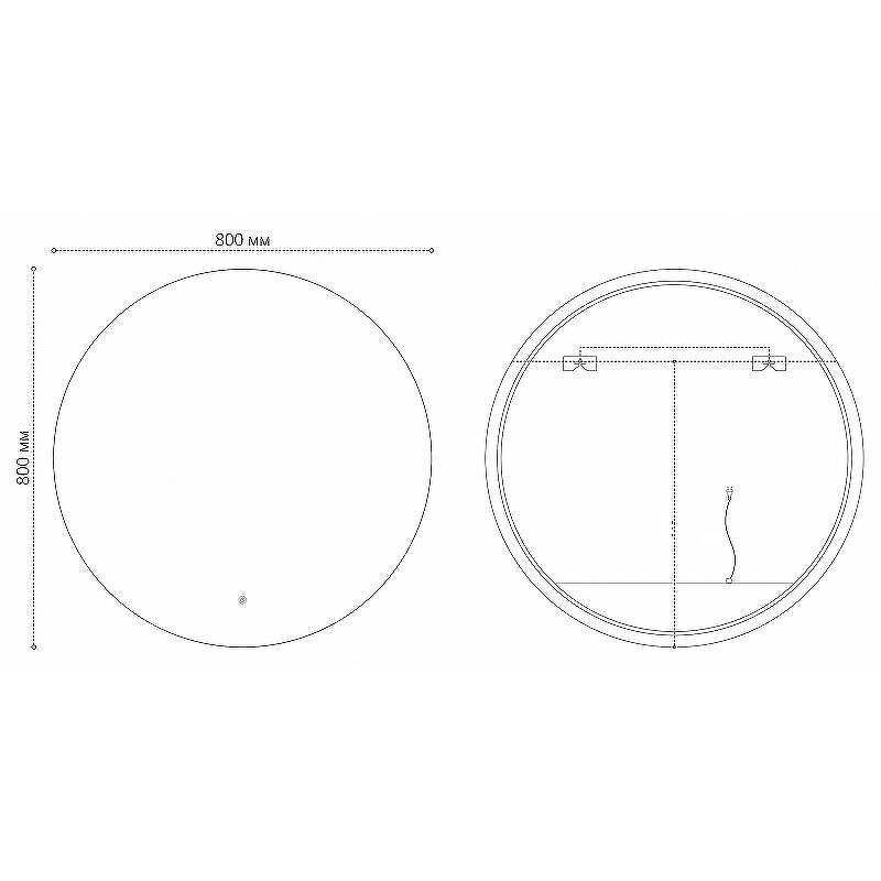Зеркало Grossman Cosmo-норма Black 80 1980802 с подсветкой Черное с сенсорным выключателем и подогревом, купить, цена, заказать, магазин, доставка, скидка, промокод, купить, цена, заказать, магазин, доставка, скидка, промокод