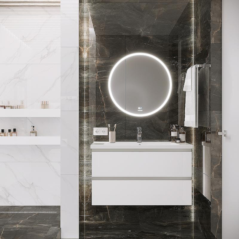 Зеркало Laparet Electra 70 electra.D70 с подсветкой с сенсорным выключателем и подогревом, купить, цена, заказать, магазин, доставка, скидка, промокод, купить, цена, заказать, магазин, доставка, скидка, промокод